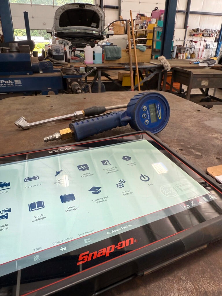 Diagnostic scanner at Skip's Garage in Plaistow NH