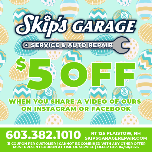 Service special coupon in Plaistow, NH